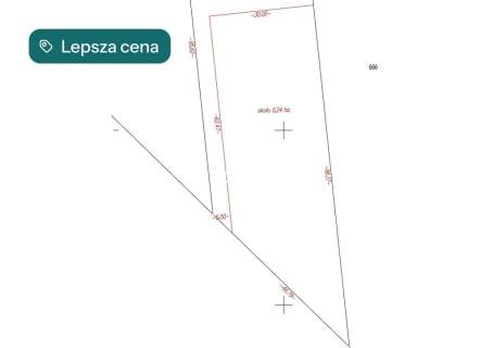 Działka ze stawem 2412 m Aleksandrów