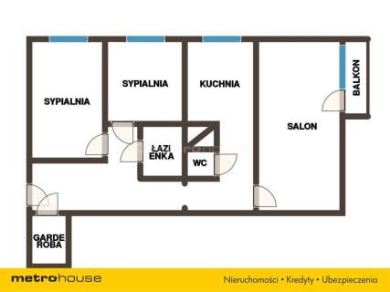 72 m do wprowadzenia Balkon, Garderoba, Winda
