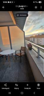 Słoneczny apartament Gdańsk klima deski dębowe
