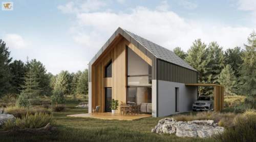 Dom szkieletowy PREMIUM - Dobczyce, działka 750 m2, deweloperski...
