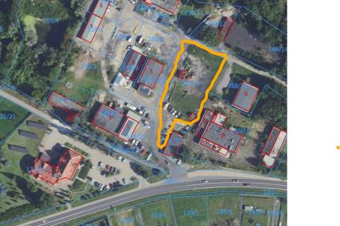 Działka przemysłowo usługowa utwardzona w Stolnie 2300m2