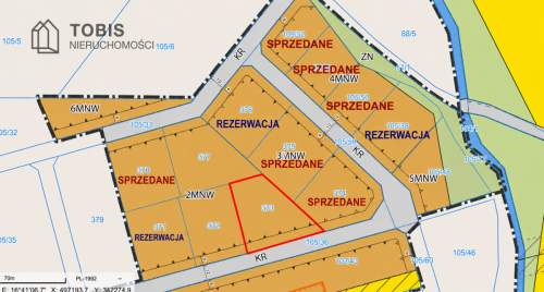 Działka budowlana MPZP 158 m2 Trzcielin
