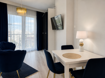 Studio Premium Bliska Wola Tower Widok na Warszawę
