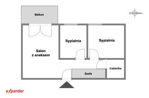3 pokoje nowe wykończone Sławin