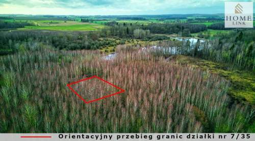 Działka w brzozach z dostępem do jeziora