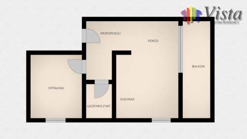 2 pokoje w Apartamentowcu, w pełni umeblowane