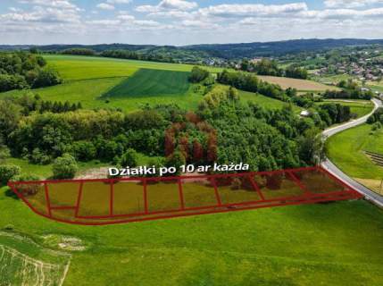 1,3 km od centrum, dobrze skomunikowane działki