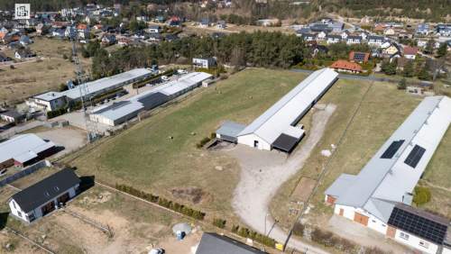 Działka prod-usług 1,48 ha plus hala 1250 m2