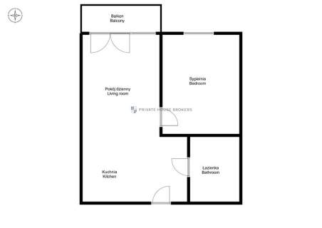 Apartament w Quorum - Sikorskiego, 47m2, 2 pokoje