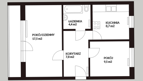 Dwupokojowe mieszkanie w Barwicach - BEZPOŚREDNIO - OD ZARAZ