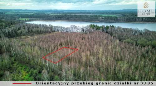 Działka w brzozach z dostępem do jeziora