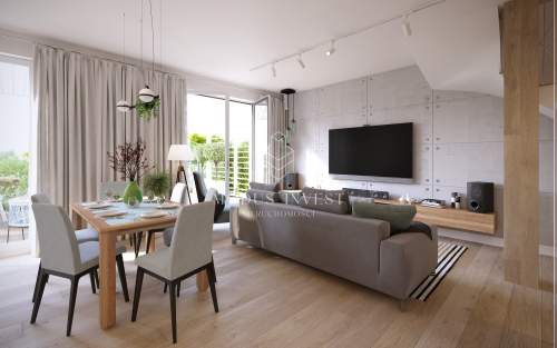 Słoneczny dwupoziomowy apartament z ogrodem i potencjałem