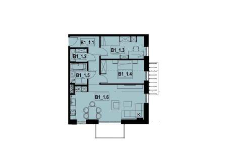 Nowe mieszkanie 66m2 Zielone Osiedle Koszęcin B1