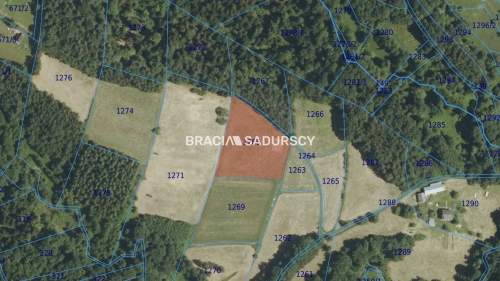 DZIAŁKA BUDOWLANA 43 ARY WIDOK LIPNICA GÓRNA