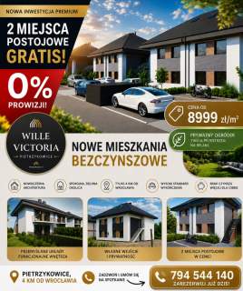 4 pok. 85,5 m ogródek GRATIS 2 miejsca post