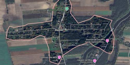 Działka budowlana 2046 m z MPZP - 500 m od Wkry