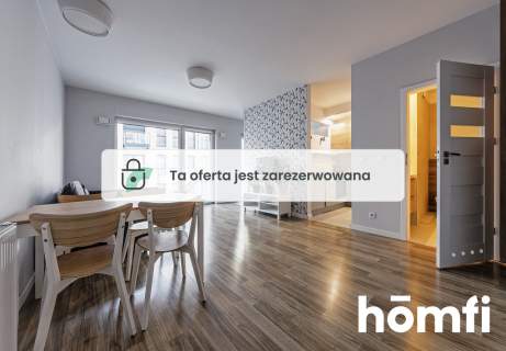 Ładnie urządzona kawalerka z wydzieloną sypialnią