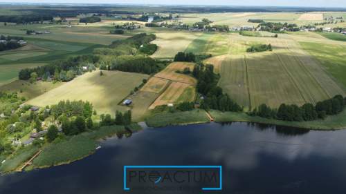 Duża działka z linią brzegową jeziora,Skarlin
