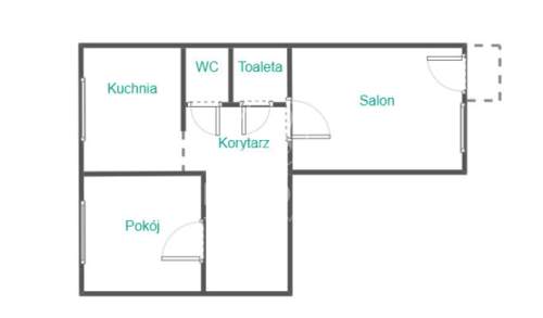 Rubinkowo 2 pokoje duża piwnica