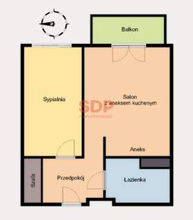 2 pokoje 42,26 m2 Lipa Piotrowska Zielona strona miasta
