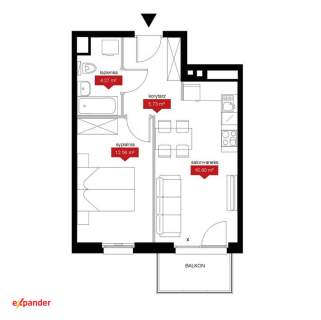 Nowe 2 pok 40mkw / Nowoczesna inwestycja/Balkon