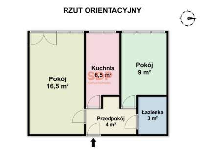2 pokoje 39,1 m2 Pełny rozkład Centrum