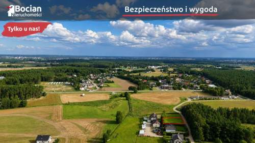 W pełni uzbrojona, ogrodzona działka pod lasem 
