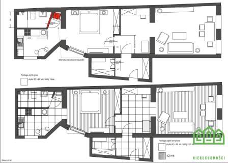 Dworcowa16 po remoncie balkon parking 63 m