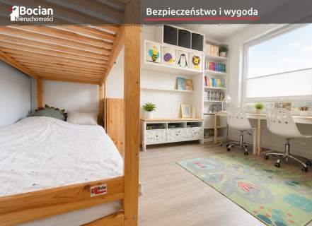 Duże, słoneczne mieszkanie z ogrodem 