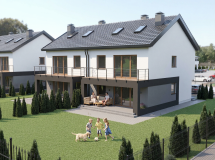WIDOK NA ZIELEŃ 57,84M2, OGRÓD 140M2 - 20 MIN DO WARSZAWY S7