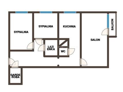 72 m do wprowadzenia Balkon, Garderoba, Winda