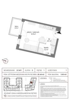 Kawalerka 26 m2 z Balkonem w Centrum Gdańska