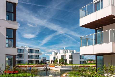 Pierwsza linia brzegowa luksusowy apartament ogród