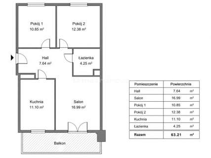 Apartament 63 m2 Przy Woronicza