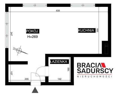 Gotowa Garsoniera 25 m2 Prądnik Biały
