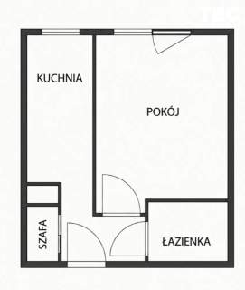 Kawalerka z osobną kuchnia gotowa do zamieszkania