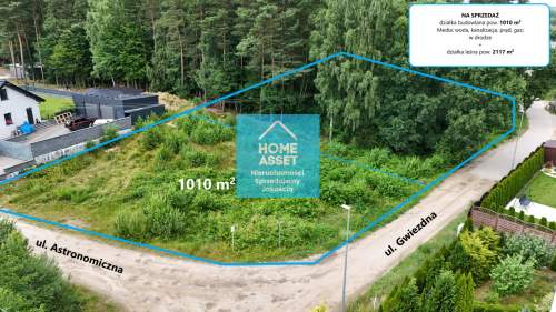 Gościcino Działka budowlana z lasem 3127m2