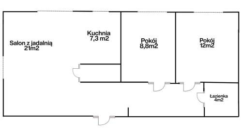 3-pokojowe mieszkanie po generalnym remoncie 61m2