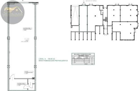 Lokale użytkowe od 109m2 do 179m2