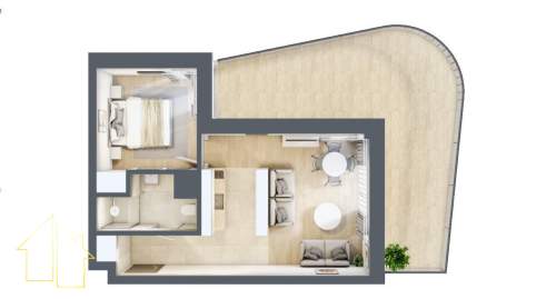 Międzyzdroje 2 pokoje 39,78 m balkon 32,06 m 