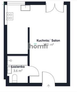Kawalerka z wydzieloną sypialnią   Prusa