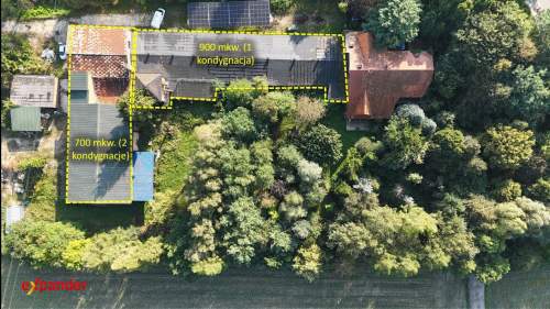 Dwie hale - 1600 m2 na działce 4000 m2 Tuszyn, 17km od Łodzi...