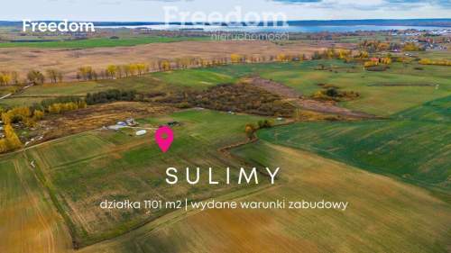 Działka 1101 m z WZ, Sulimy k. Giżycka