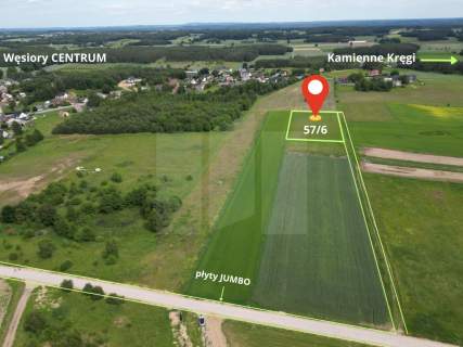 Działka z Warunkami Zabudowy 3 677 m Węsiory