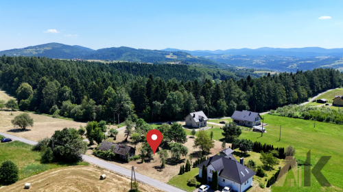 Działka budowlana z panoramicznym widokiem na Beskidy
