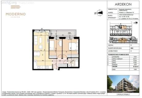 Nowoczesny apartament z balkonem na sprzedaż Moderno Łobzów