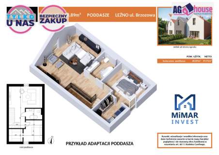 Dom z ogródkiem pod Gdańskiem 64 m z opcją 112m