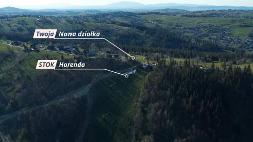 Działka budowlana I Prąd I Stacja SKI Harenda