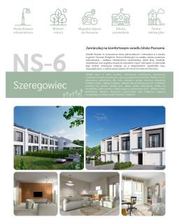 Komfortowy dom szeregowy przy lesie Osiedle Rozalin