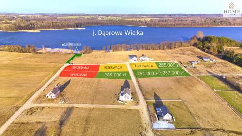 Działki z dostępem do jeziora Dąbrowa Wielka